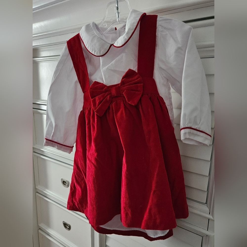 Smockingbird 2T Red Dress
